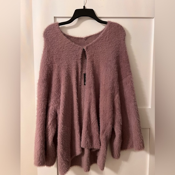 Vila Milano Sweaters - Vila Milano Purple Sweater (Size: Large)